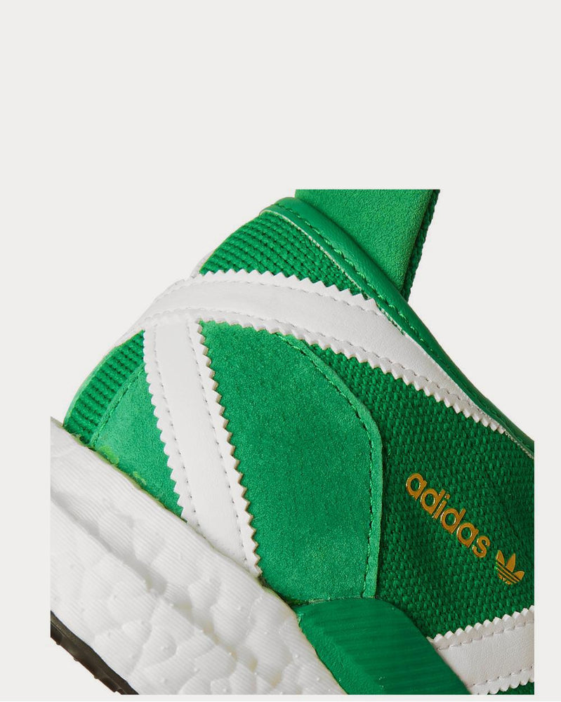 Adidas x Human Made Tokio Solar Leather-Trimmed Mesh and Suede  Green low top sneakers - 4