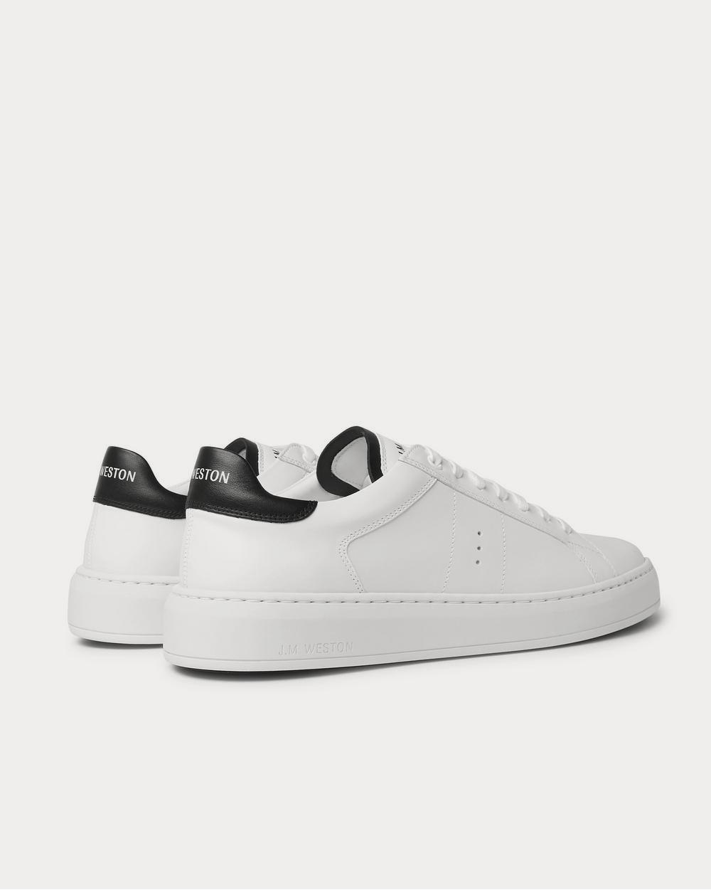 J.M. Weston Basket on Time Leather  White low top sneakers - 4