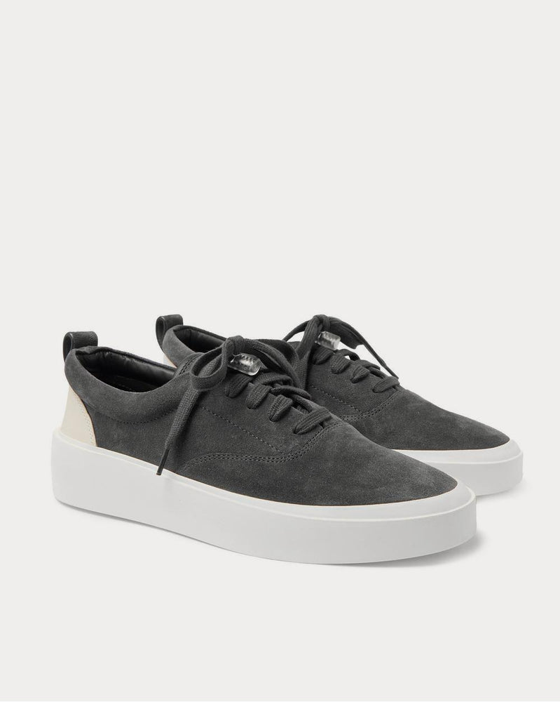 Fear of God 101 Leather-Trimmed Suede  Anthracite low top sneakers - 2