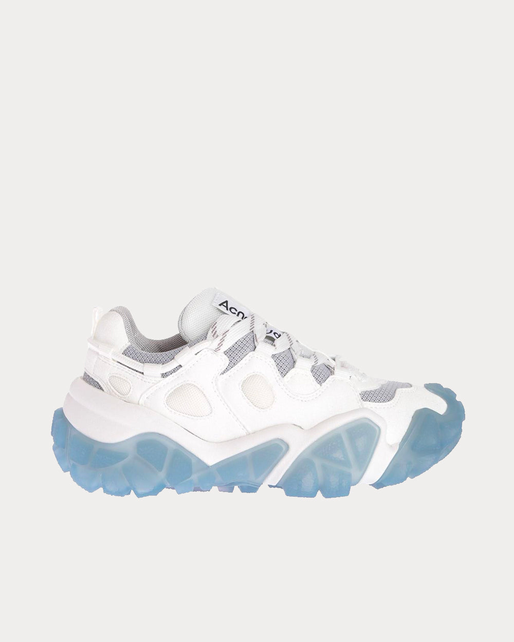 Acne Studios Bolzter Crystal White / Blue Low Top Sneakers - 1