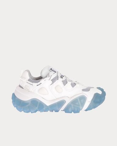 Acne Studios Bolzter Crystal White / Blue Low Top Sneakers