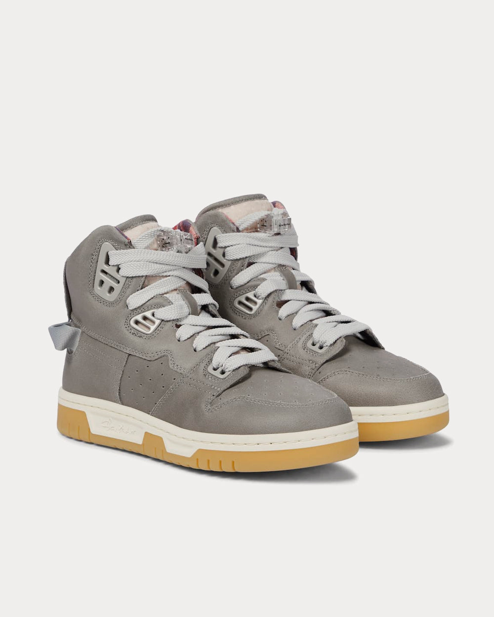 Acne Studios Buxeda Grey High Top Sneakers - 2