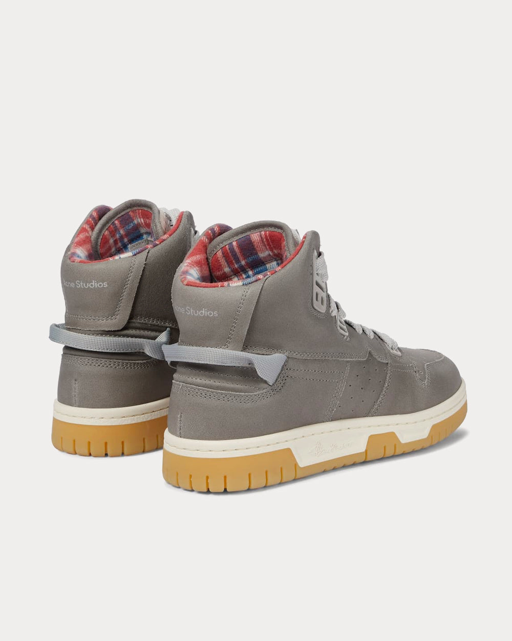 Acne Studios Buxeda Grey High Top Sneakers - 3