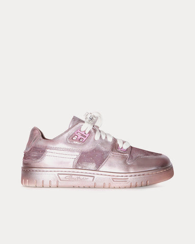 Acne Studios Basket Leather Off-White / Silver Low Top Sneakers