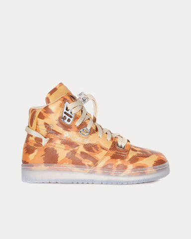 Acne Studios 08STHLM Leopard Cream / Beige High Top Sneakers