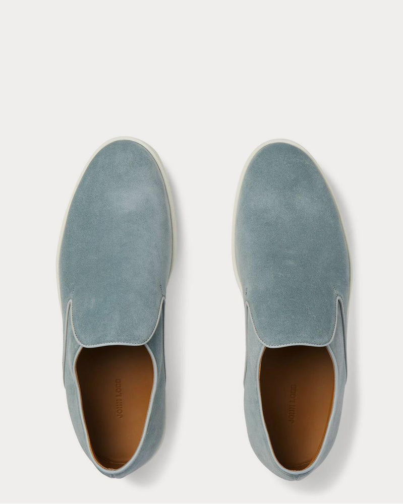 John Lobb Haven Suede Slip-On  Blue low top sneakers - 5