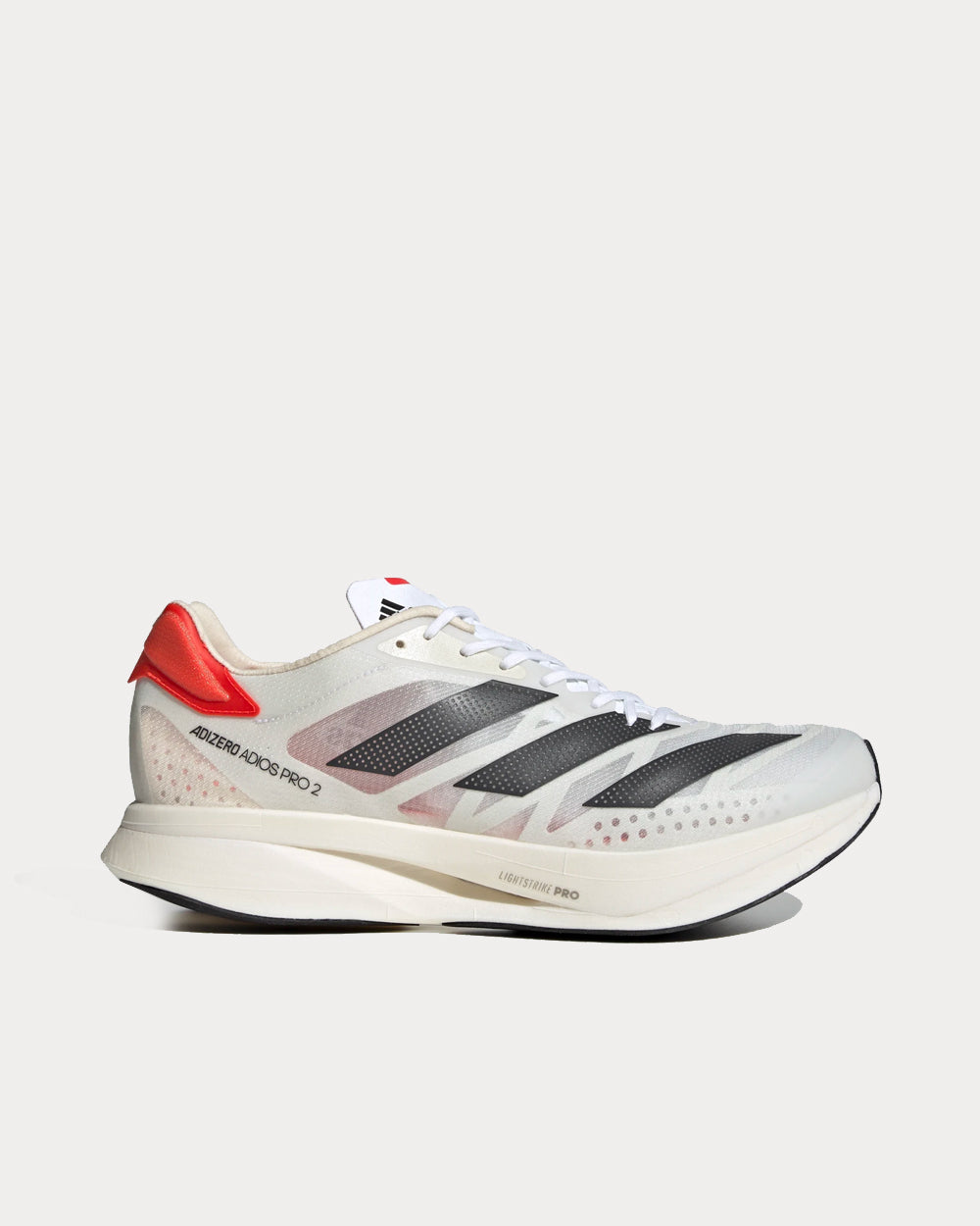 Adidas Adizero Adios Pro 2.0 Cloud White / Carbon / Solar Red Running Shoes - 1