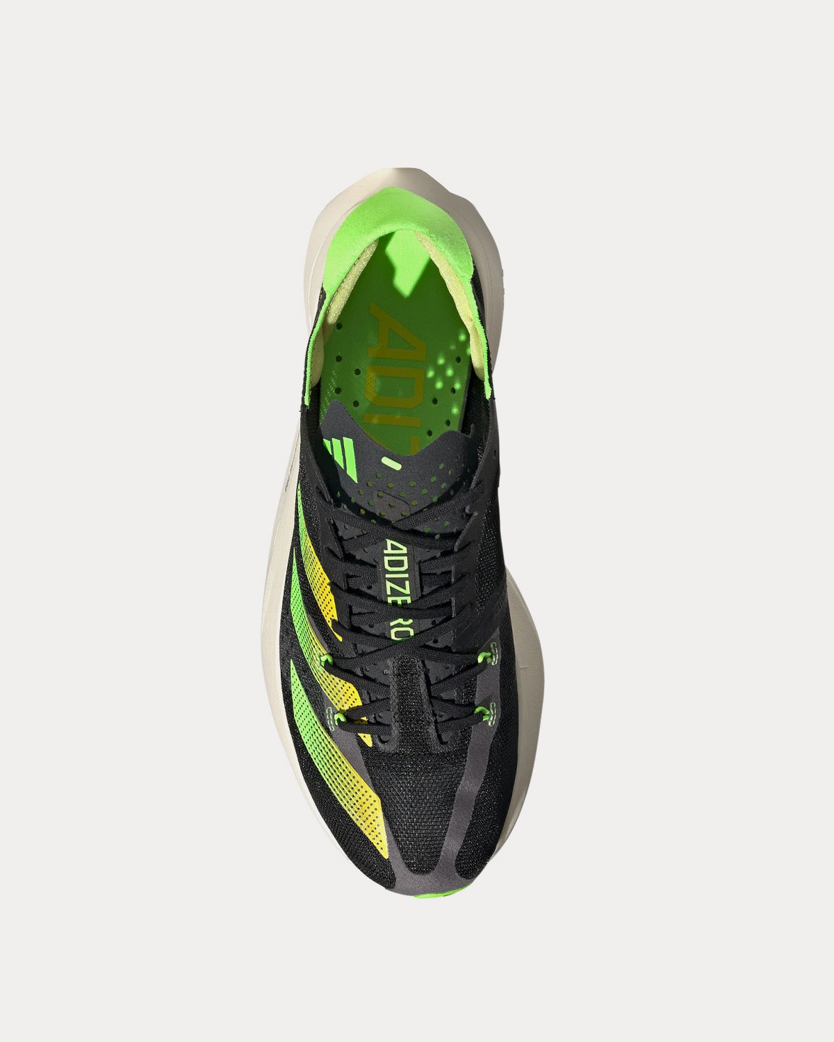 Adidas Adizero Adios Pro 3 Core Black / Beam Yellow / Solar Green Running Shoes - 2