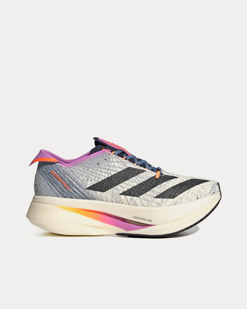 Adidas Adizero Prime X Strung Off White / Legend Ink / Pulse Lilac Running Shoes - 1