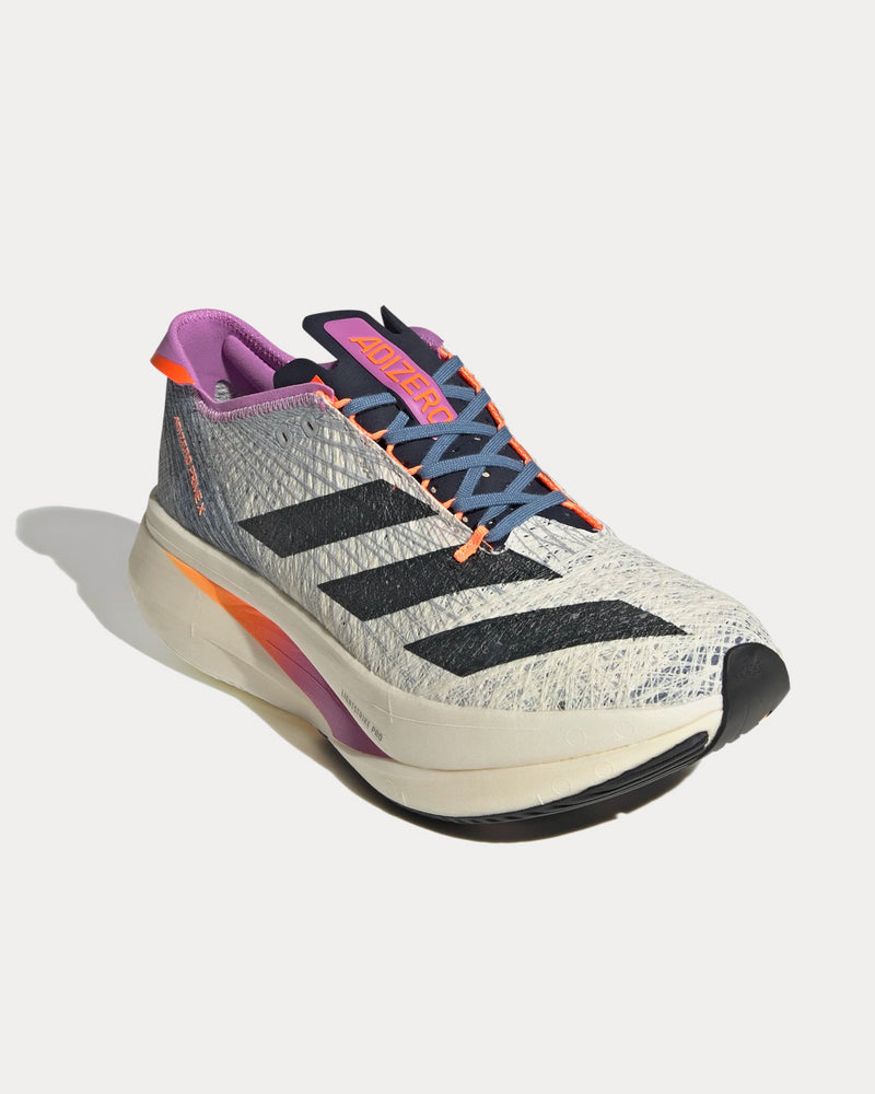 Adidas Adizero Prime X Strung Off White / Legend Ink / Pulse Lilac Running Shoes - 3