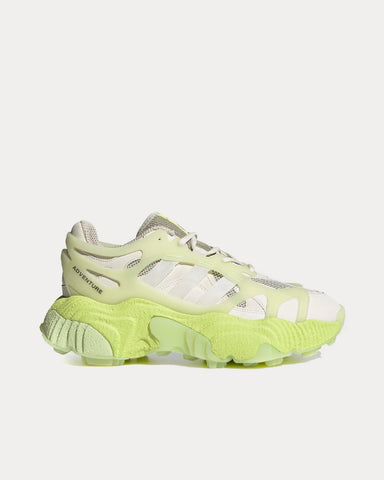 Adidas Roverend Off White / Off White / Pulse Lime Low Top Sneakers