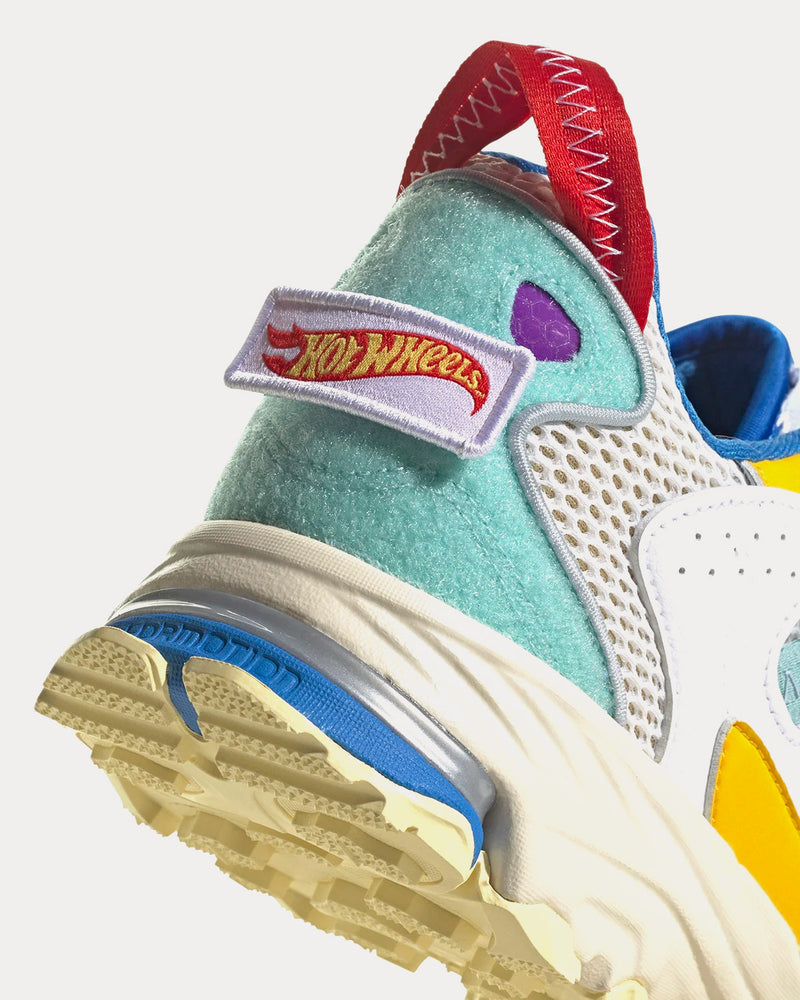 Adidas x Sean Wotherspoon x Hot Wheels White / Bold Gold / Bluebird Low Top Sneakers - 3