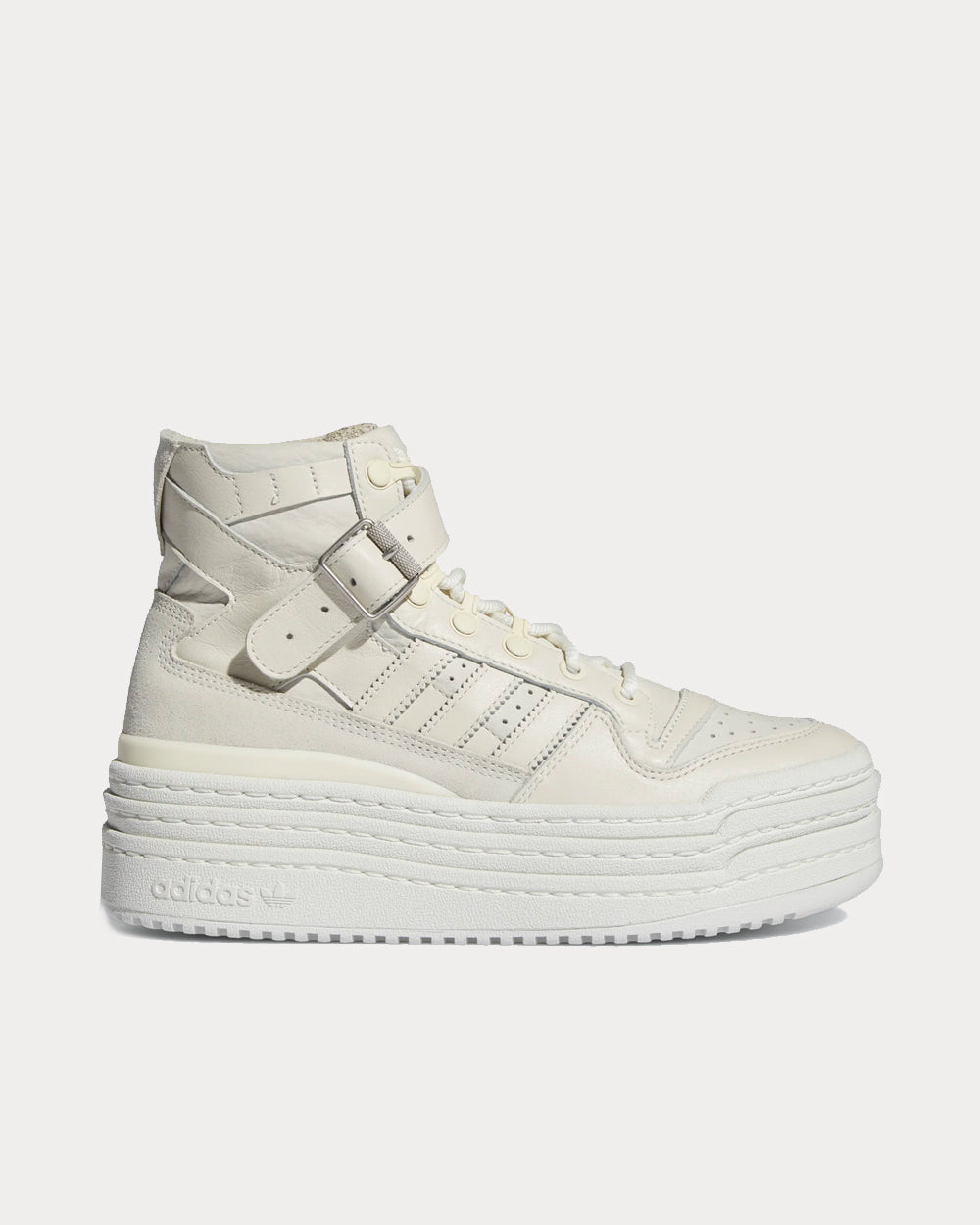 Adidas Triple Platforum Hi Off White / Off White / Cream White High Top Sneakers - 1