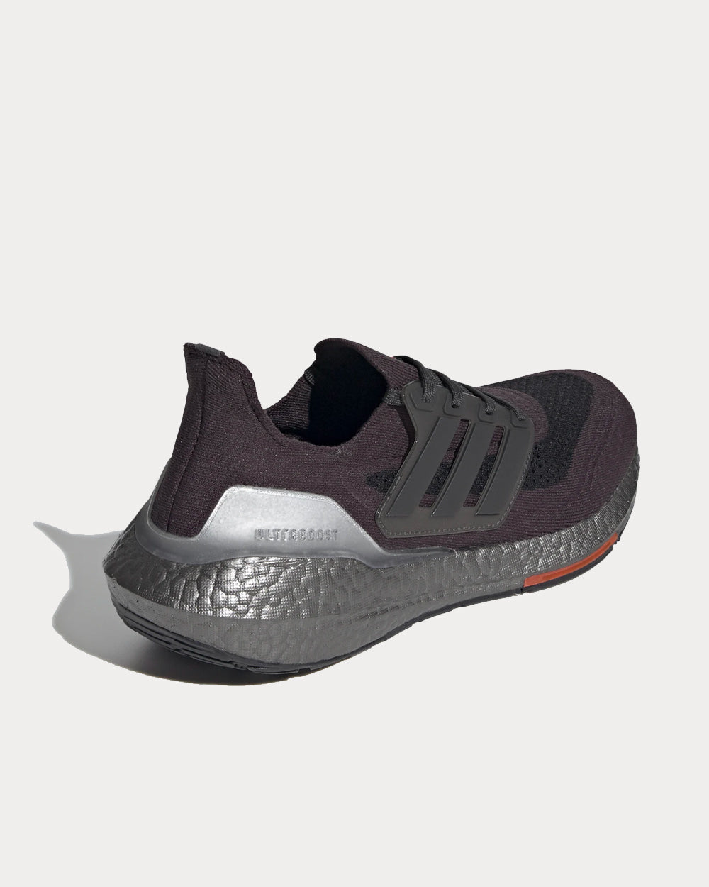 Adidas Ultraboost 21 Carbon / Carbon / Solar Red Running Shoes - 3