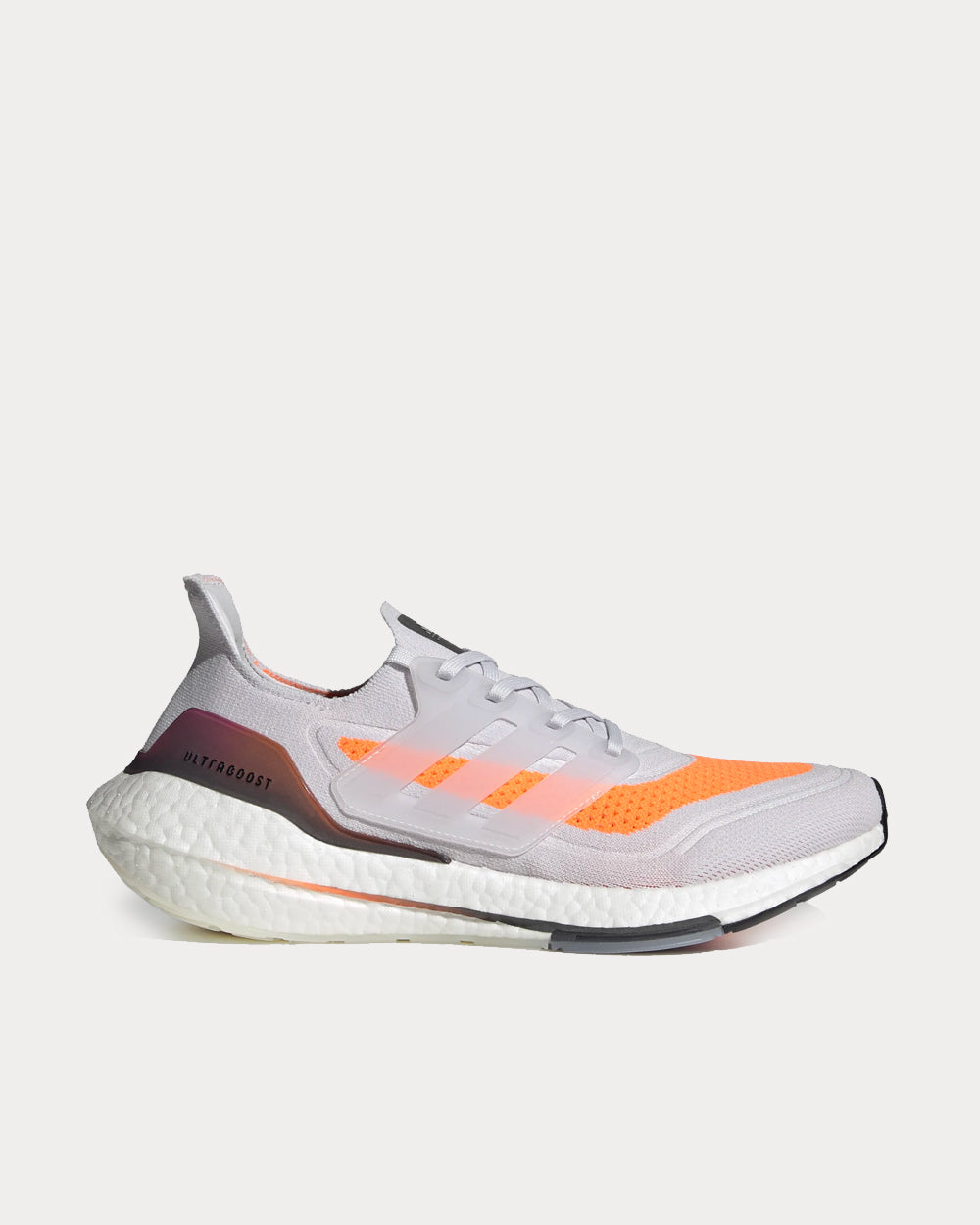 Adidas Ultraboost 21 Dash Grey / Dash Grey / Screaming Orange Running Shoes - 1