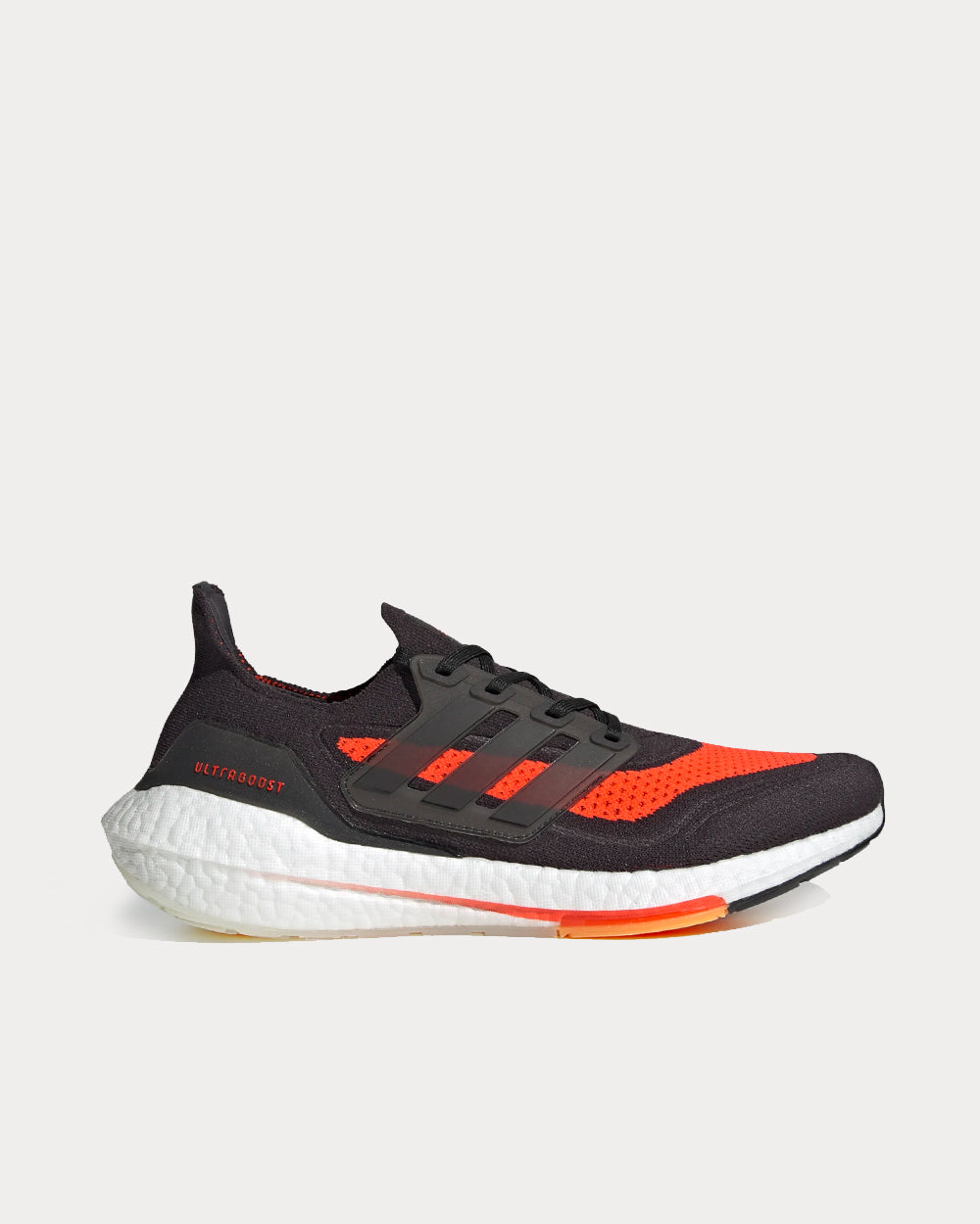 Adidas Ultraboost 21 Carbon Core Black Solar Red Running Shoes Sneak in Peace