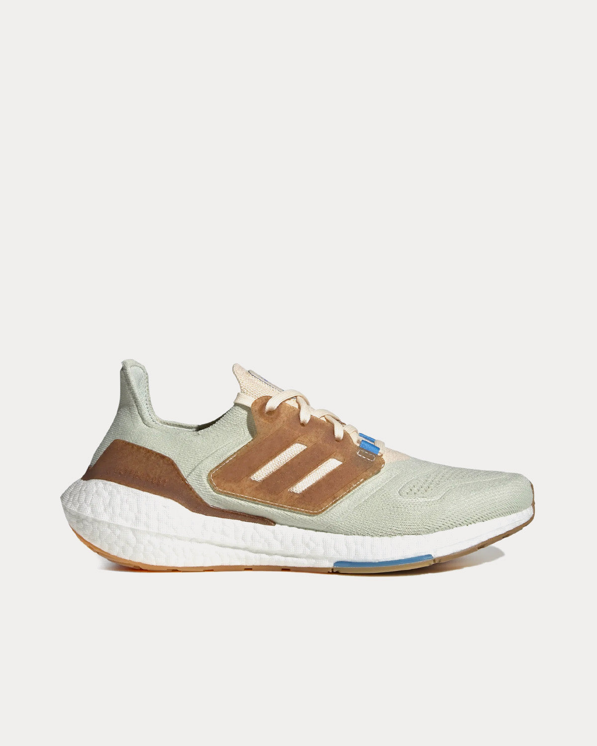 Adidas Ultraboost 22 Made with Nature Linen Green / Ecru Tint / Pulse Blue Running Shoes - 1