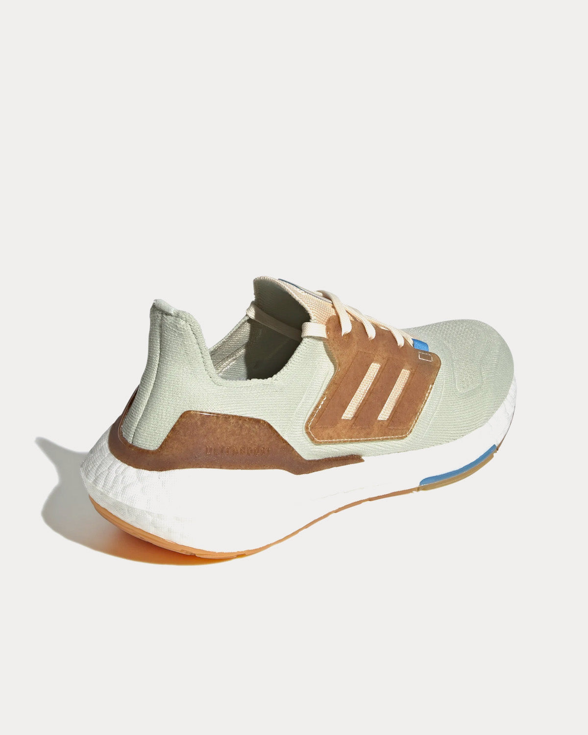 Adidas Ultraboost 22 Made with Nature Linen Green / Ecru Tint / Pulse Blue Running Shoes - 4