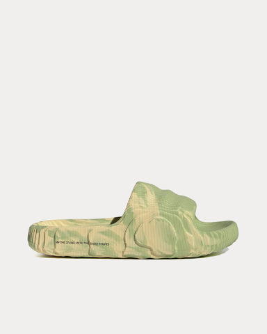 Adidas Adilette 22 Magic Lime / St Desert Sand / Magic Lime Slip Ons