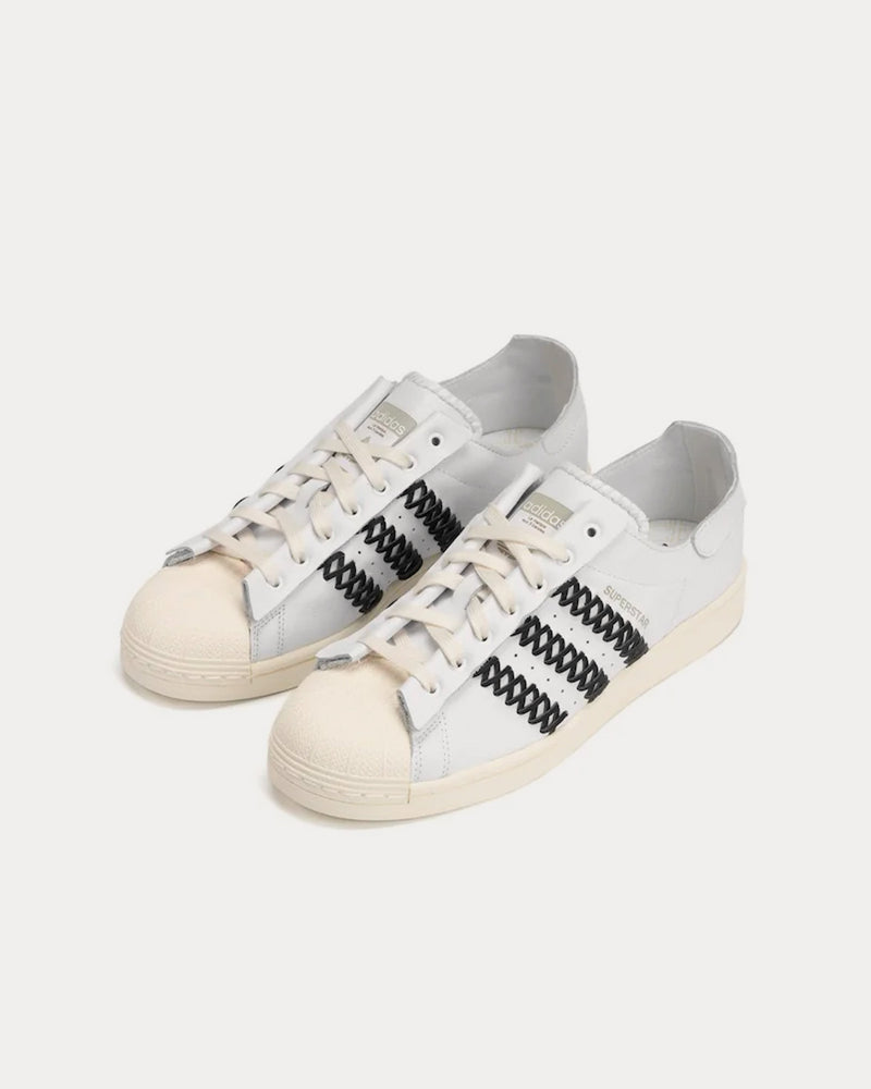 Adidas x Foot Industry Superstar White / Black Low Top Sneakers - 3