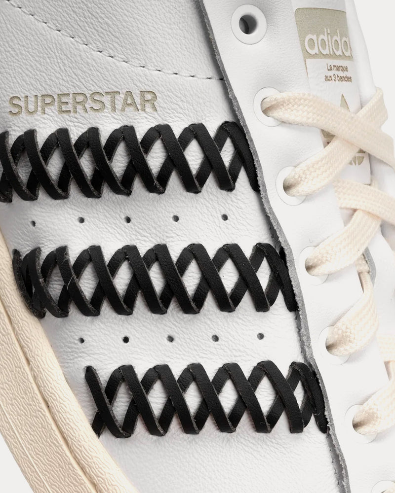 Adidas x Foot Industry Superstar White / Black Low Top Sneakers - 5