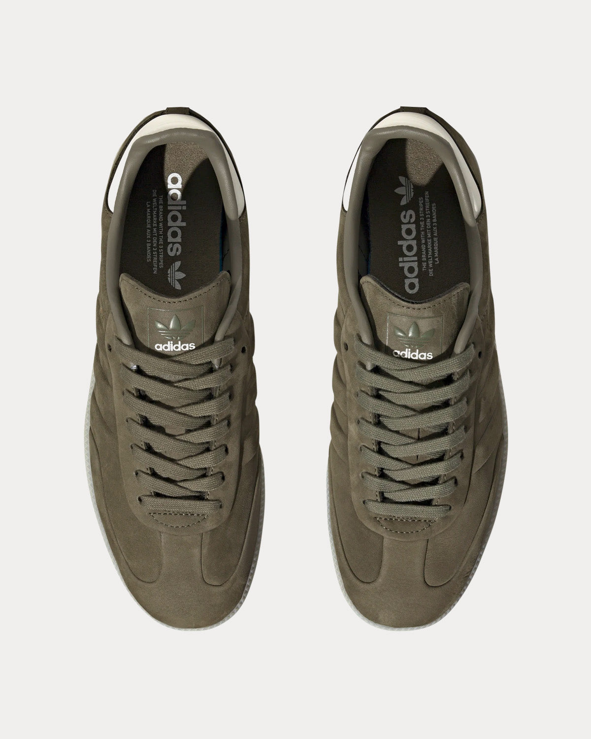 Adidas - Samba Olive Strata / Core White / Aluminium Low Top Sneakers