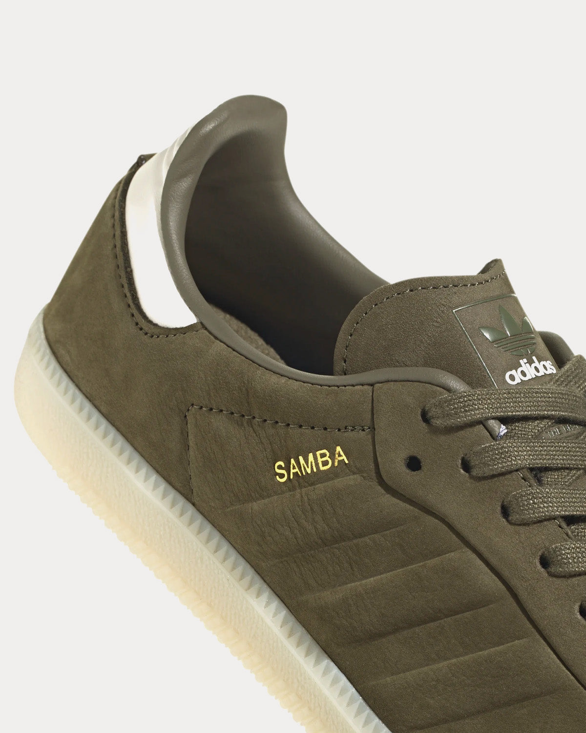 Adidas - Samba Olive Strata / Core White / Aluminium Low Top Sneakers