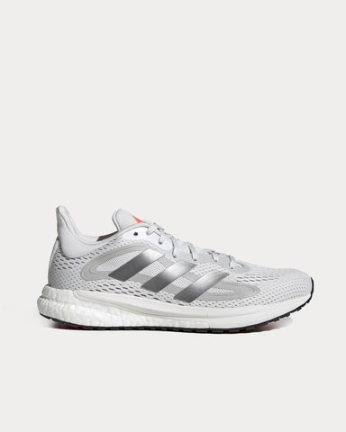 Adidas SolarGlide 4 ST Crystal White / Halo Silver / Solar Red Running Shoes