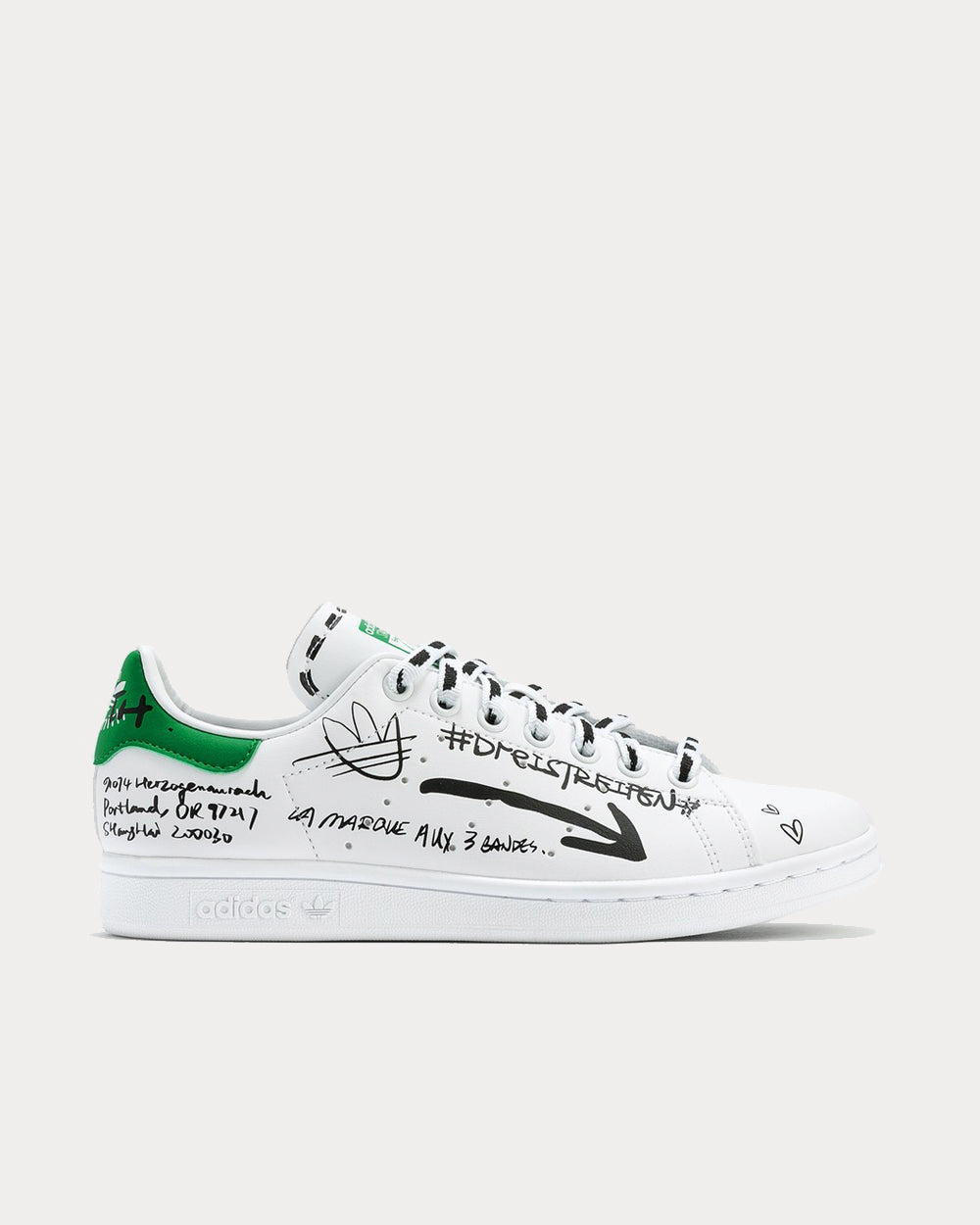 Adidas Stan Smith Graffiti White Low Top Sneakers Sneak in Peace