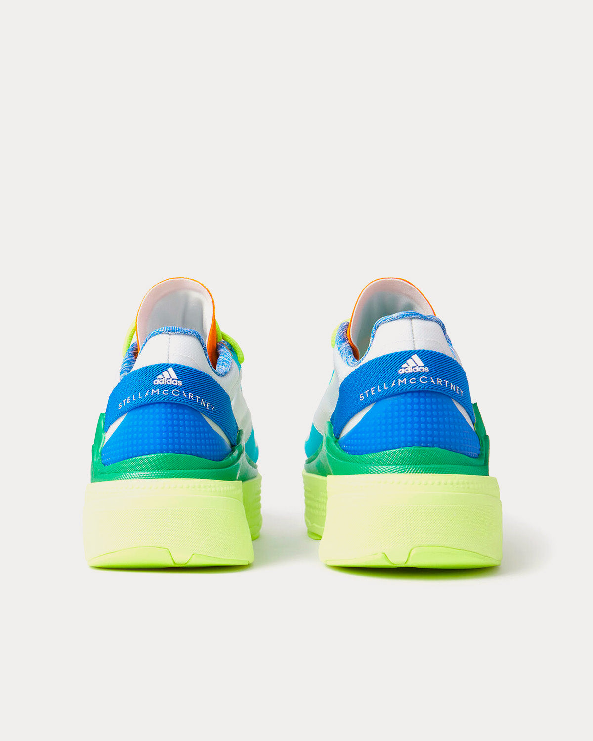 Adidas X Stella McCartney Earthlight White / Rich Green / Solar Yellow Running Shoes - 3