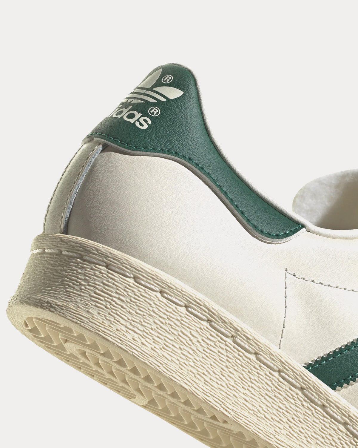 Adidas Superstar 82 Cloud White Collegiate Green Collegiate Green Low Top Sneakers Sneak in Peace