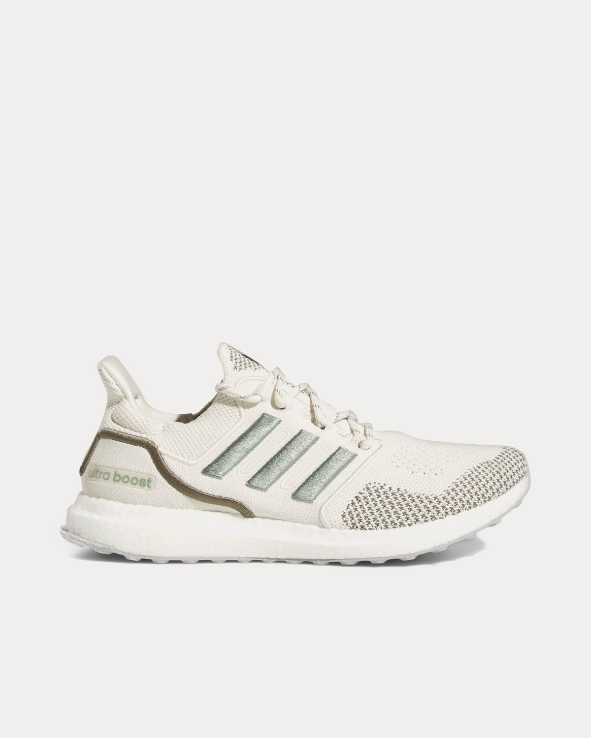 Adidas Ultraboost 1.0 Chalk White / Silver Green / Olive Strata Running Shoes - 1