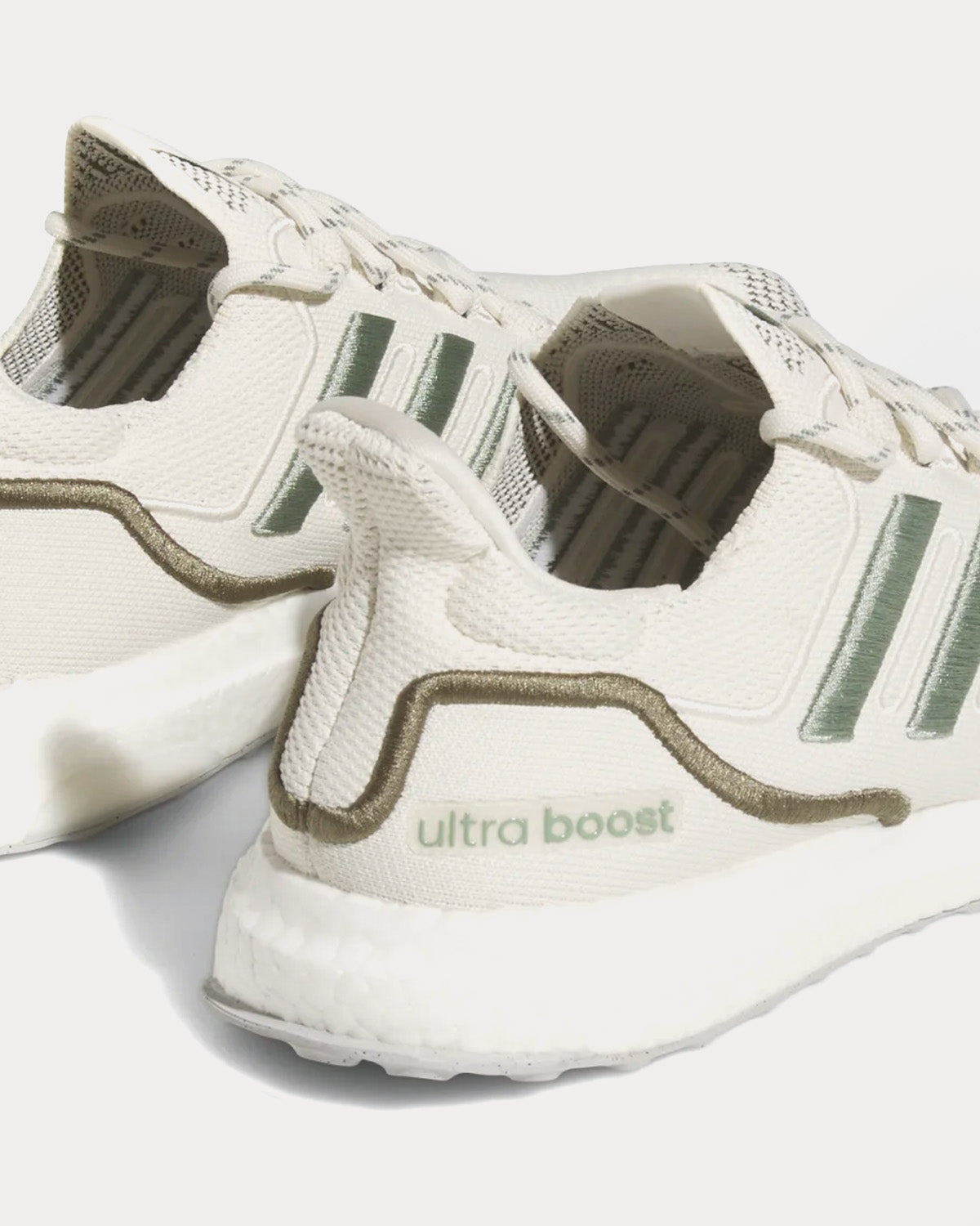 Adidas ultra boost white and green best sale