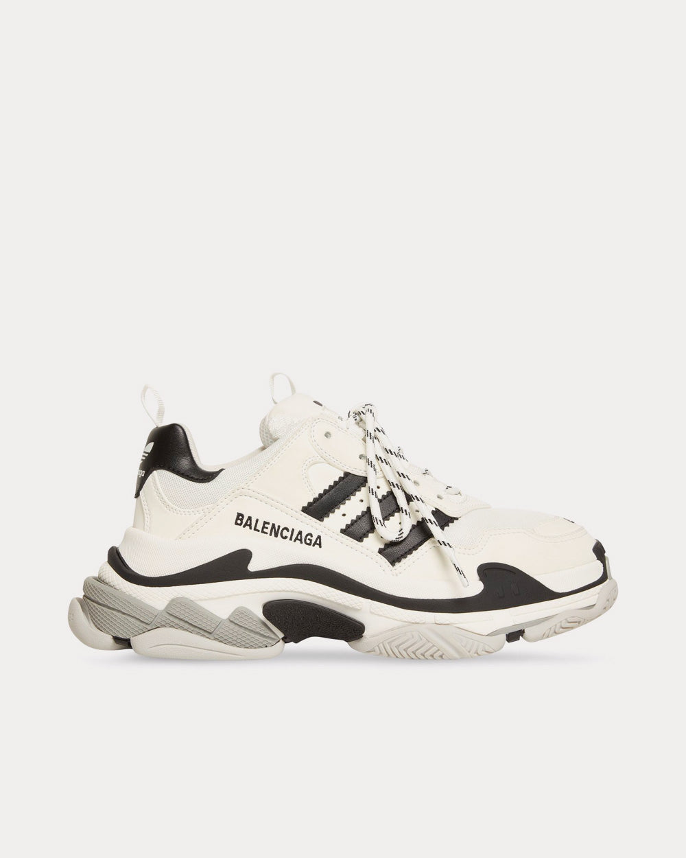 Triple S White / Black Low Top Sneakers
