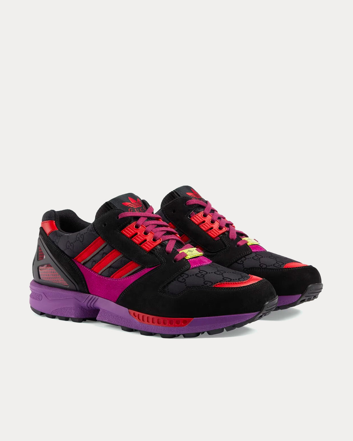 Adidas x Gucci ZX8000 GG Canvas Black / Purple Low Top Sneakers - 3