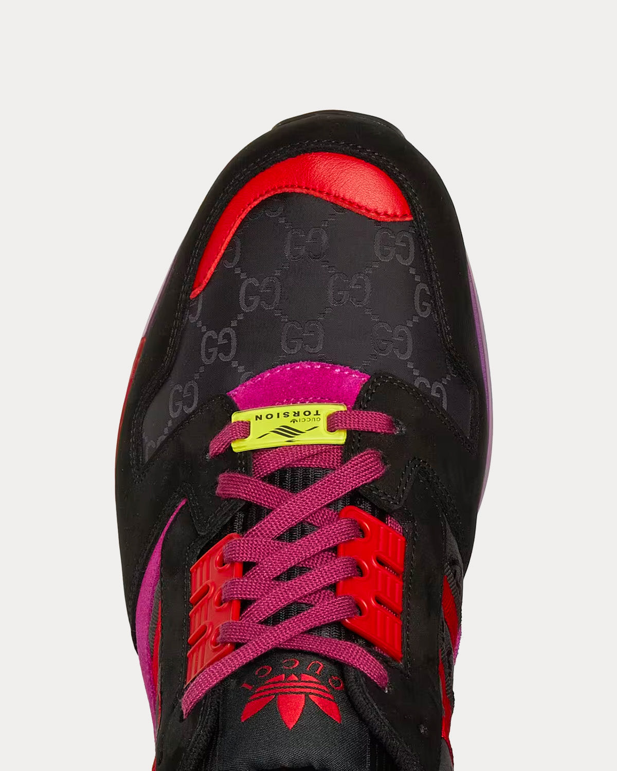 Adidas x Gucci ZX8000 GG Canvas Black / Purple Low Top Sneakers - 5