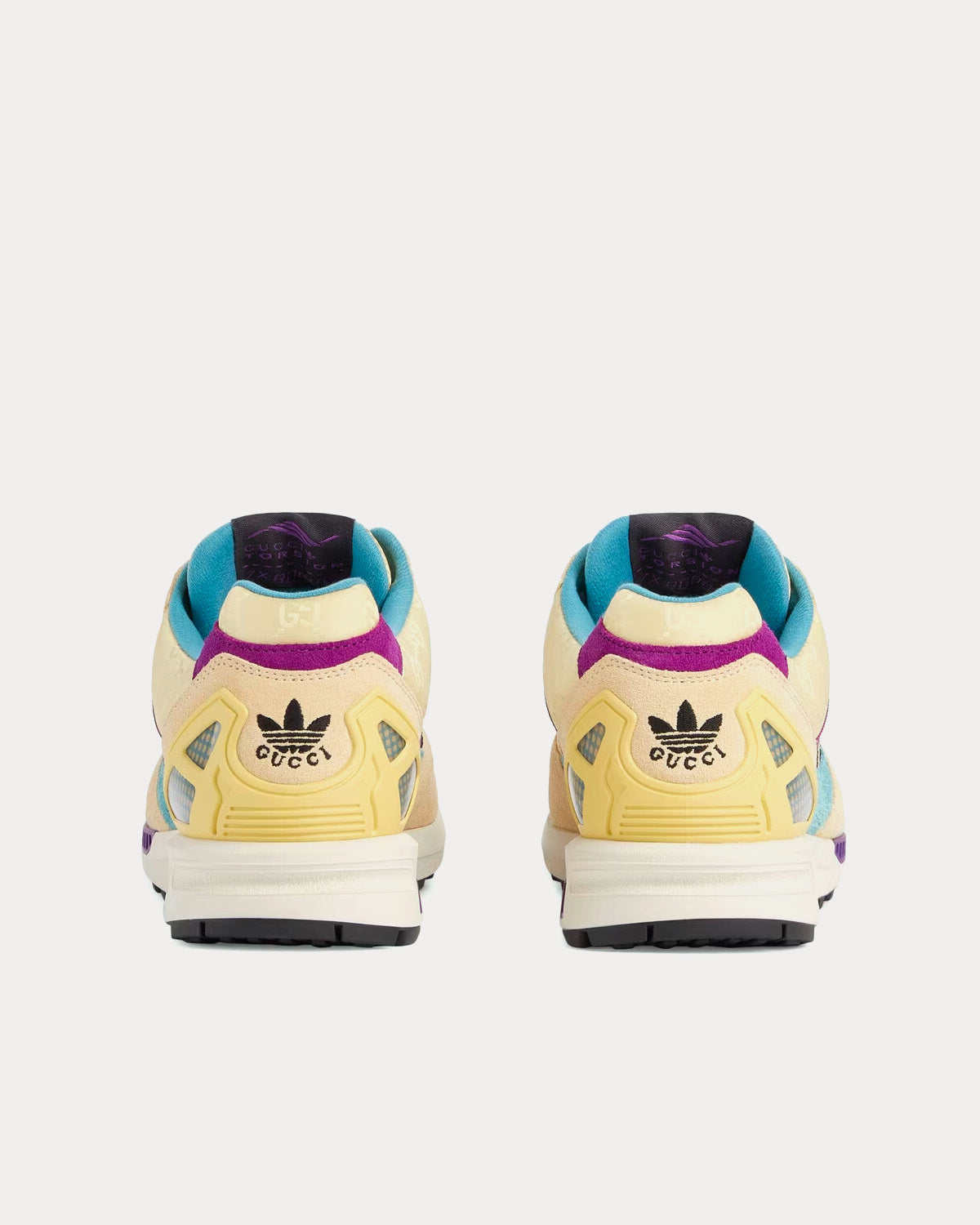 Adidas x Gucci ZX8000 GG Canvas Beige / Purple Low Top Sneakers 