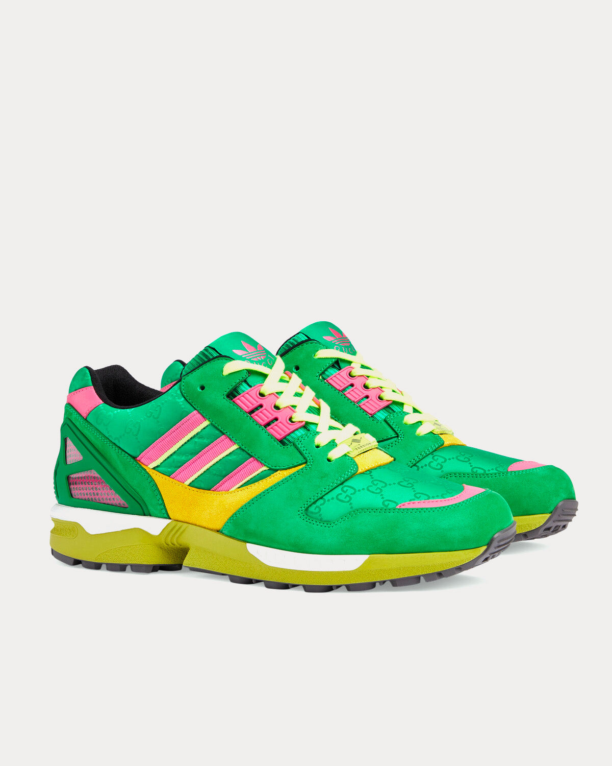 Adidas x Gucci ZX8000 GG Canvas Green Low Top Sneakers - Sneak in 