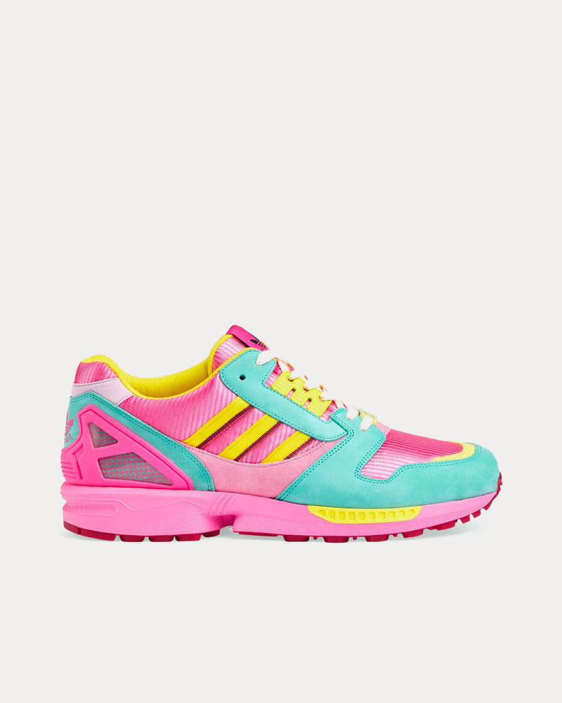 Adidas x Gucci ZX8000 Leather Pink / Aquamarine Low Top Sneakers - 1