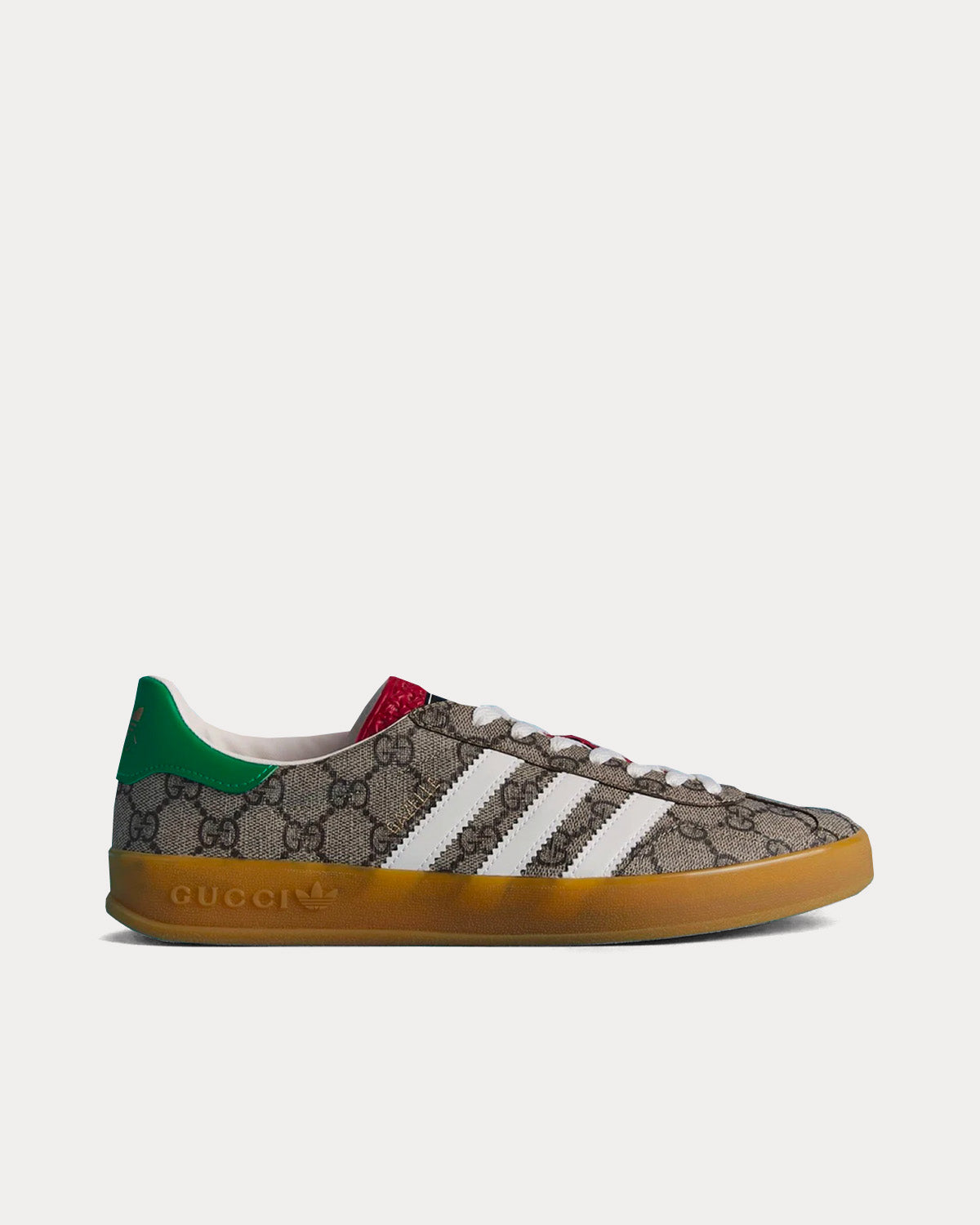 Adidas x Gucci Gazelle GG Supreme Canvas Beige / Ebony Low Top Sneakers - 1