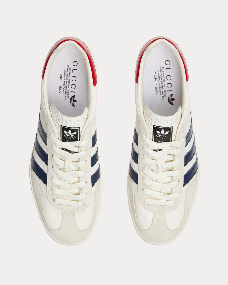 Adidas x Gucci Gazelle White Low Top Sneakers