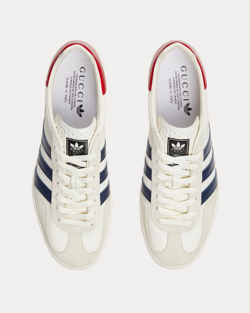 Adidas x Gucci Gazelle White Low Top Sneakers - 2