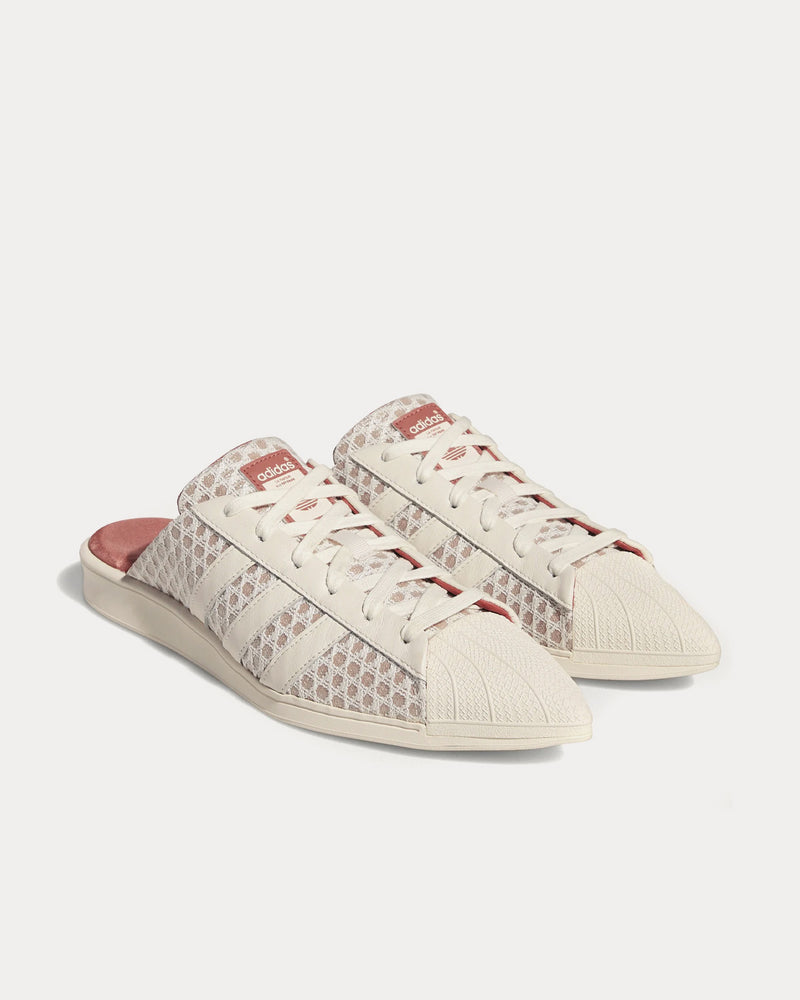 Adidas x Ivy Park Superstar Mule Off White / Silver Metallic / Magic Earth Slip On Sneakers - 3