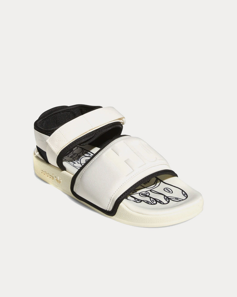 Adidas x Pharrell Williams Adilette 2.0 Off-White / Core Black Slip Ons - 3