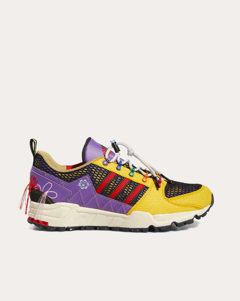 Adidas x Sean Wotherspoon Equipment Support 93 Bold Gold / Red / Active Purple Low Top Sneakers - 1