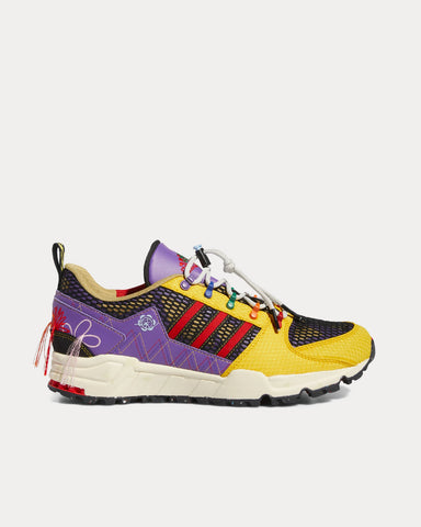 Adidas x Sean Wotherspoon Equipment Support 93 Bold Gold / Red / Active Purple Low Top Sneakers