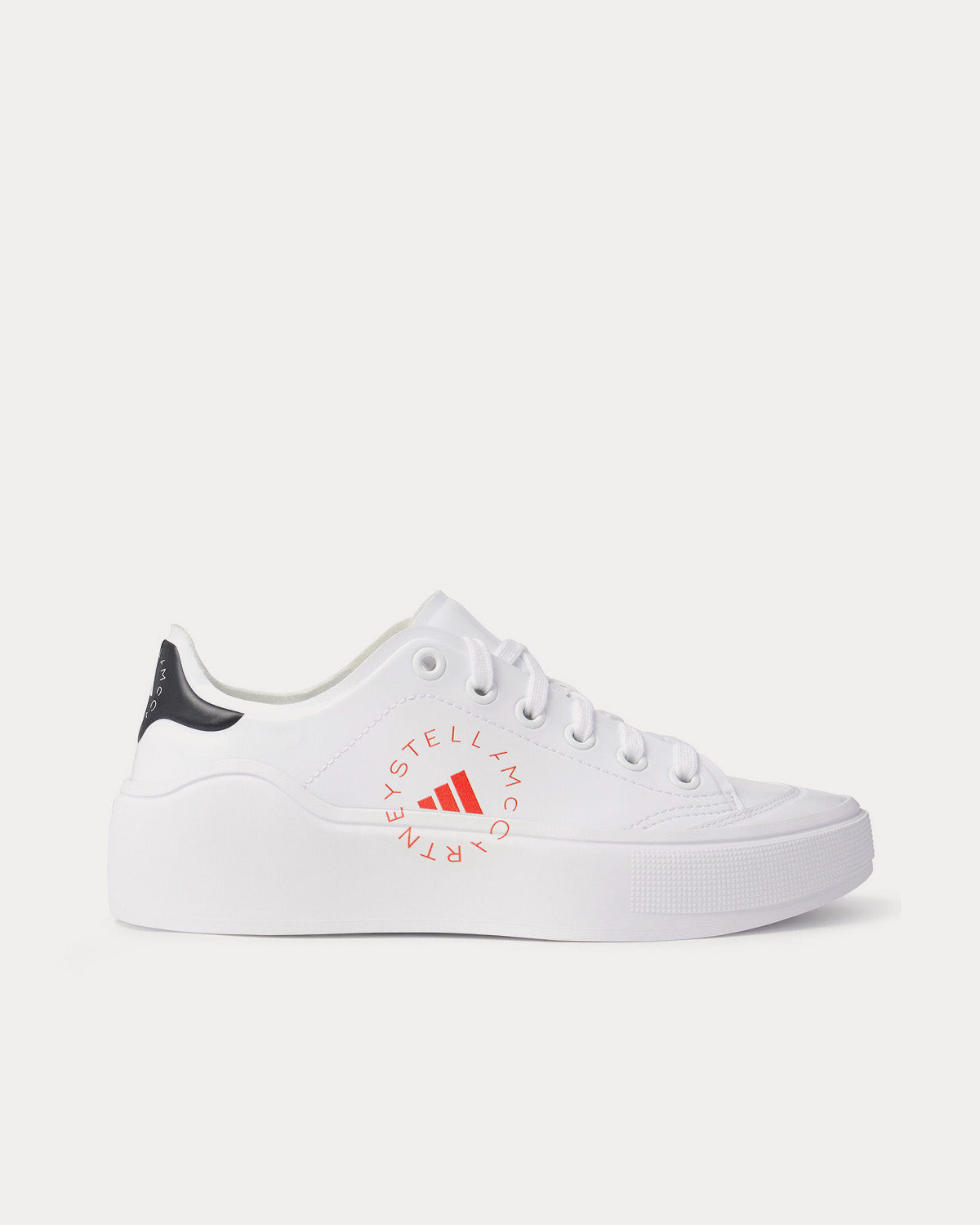Logo Court White Low Top Sneakers