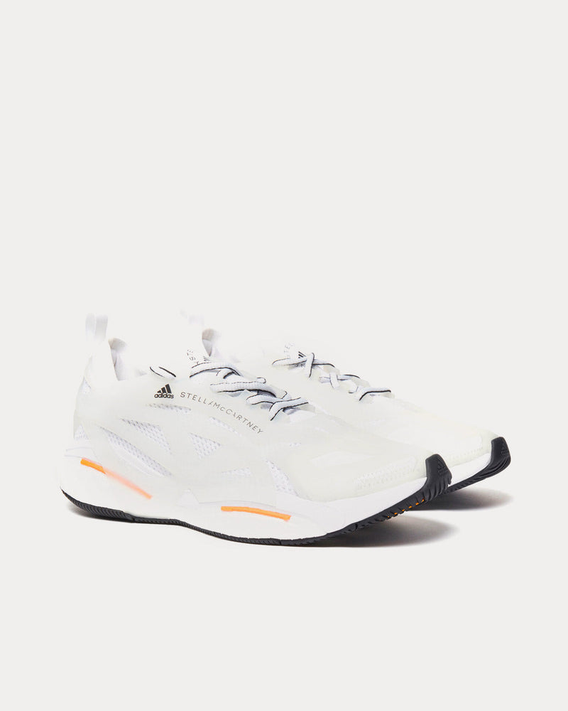 Adidas X Stella McCartney Solarglide Cloud White / Cloud White / App Signal Orange Running Shoes - 3