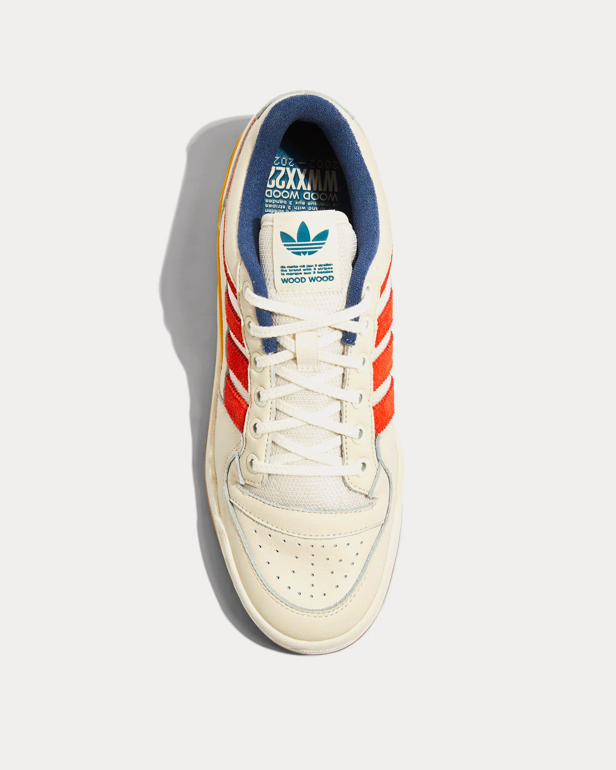 Adidas x Wood Wood Forum Low White / Hazyel / Tecind Low Top Sneakers - 2