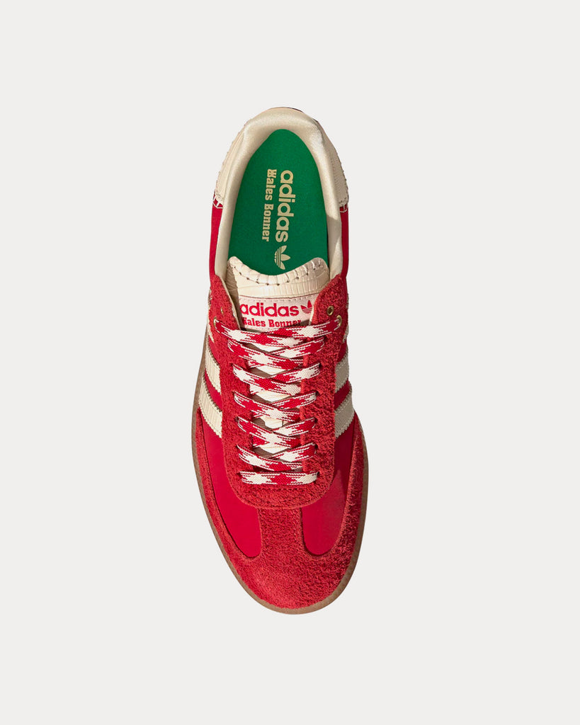 Adidas x Wales Bonner Samba Ecru / Scarlet Low Top Sneakers